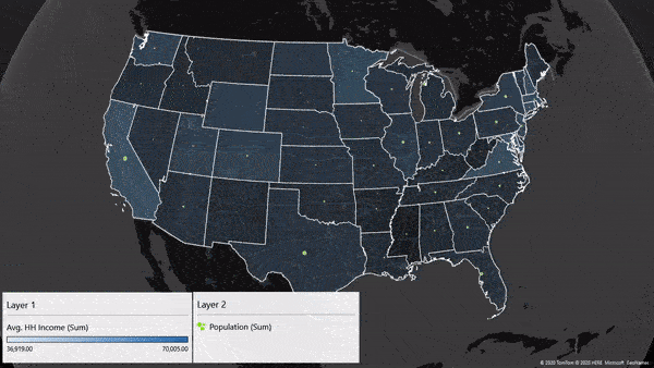 Geospatial maps - Power map