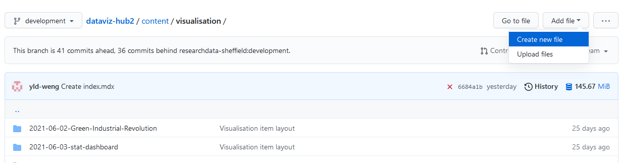 Upload files on Github