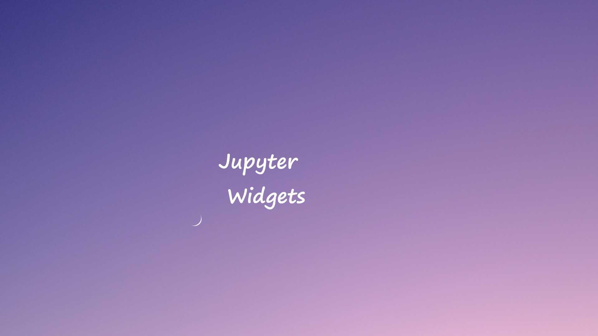 Image for Interactive Notebook with Jupyter Widgets