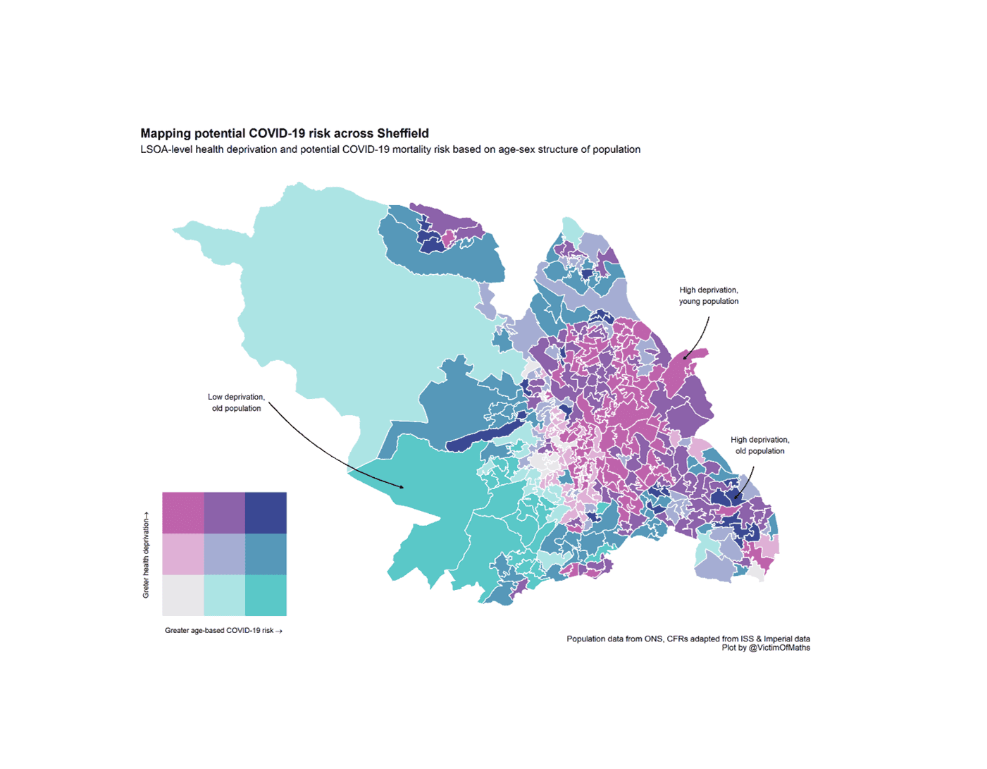 Image for Visualising high risk areas for Covid-19 mortality